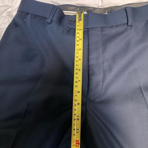 Vintage Men's Navy Tuxedo with Black Shawl Collar and Trim 34x28 / 42R Size M - Picture 7 of 9